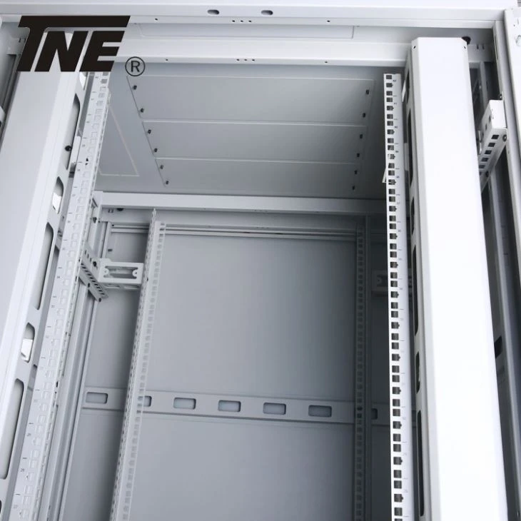 42U Server Rack With Glass Door And Fans Good Cooling